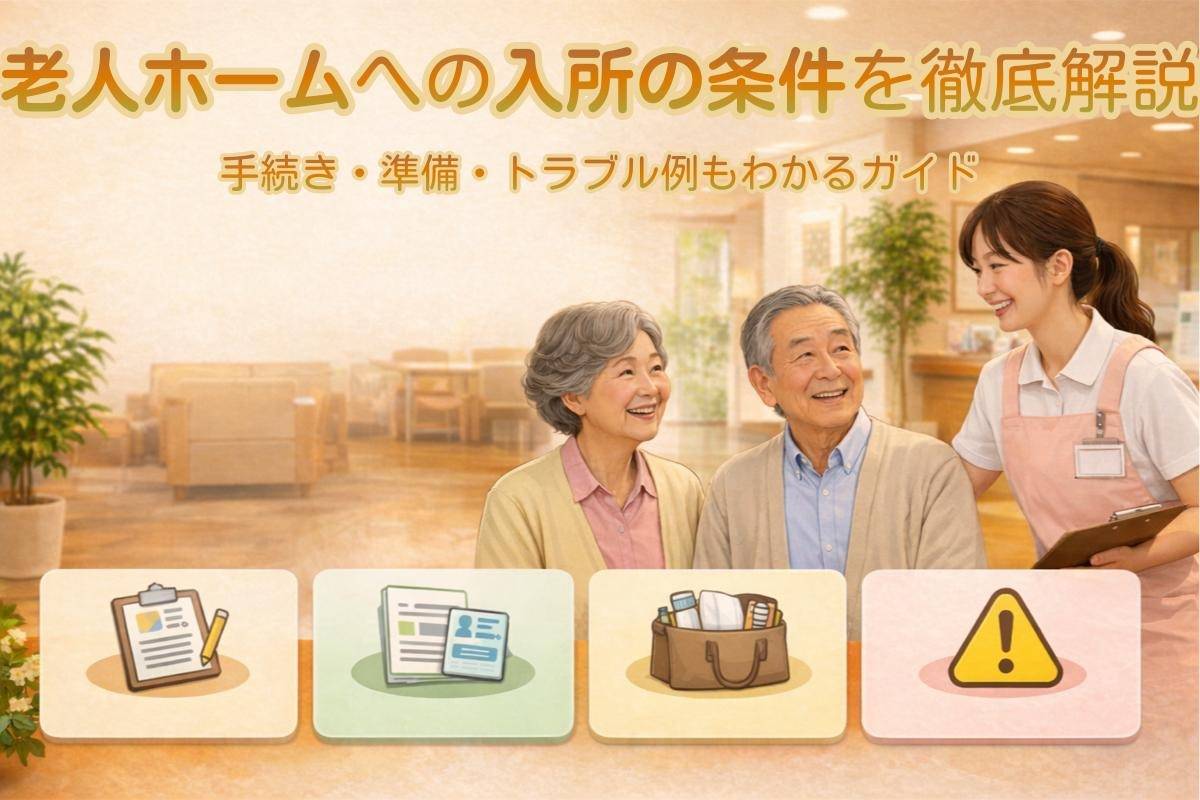 老人ホームへの入所の条件を徹底解説|手続き・準備・トラブル例もわかるガイド