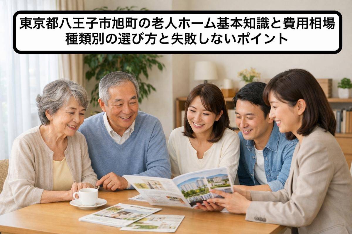 東京都八王子市旭町の老人ホーム基本知識と費用相場|種類別の選び方と失敗しないポイント