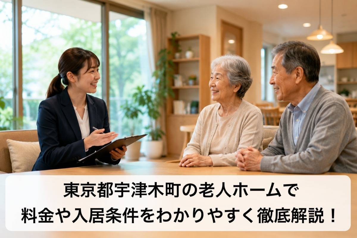 東京都宇津木町の老人ホームで料金や入居条件をわかりやすく徹底解説!