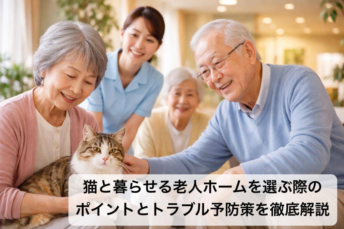 猫と暮らせる老人ホームを選ぶ際のポイントとトラブル予防策を徹底解説